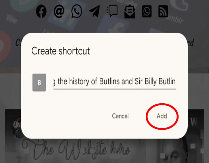 Butlins Memorabilia Website on Andriod