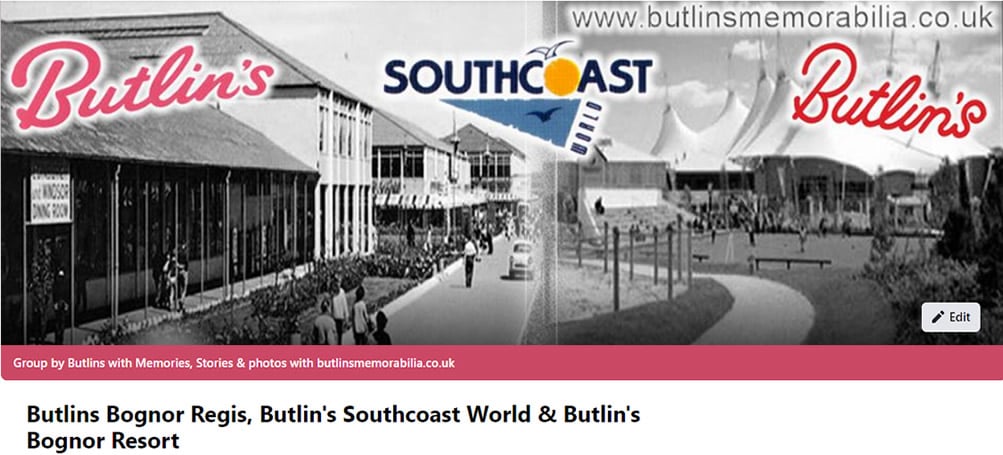 Butlin's Bognor Regis Group on Facebook