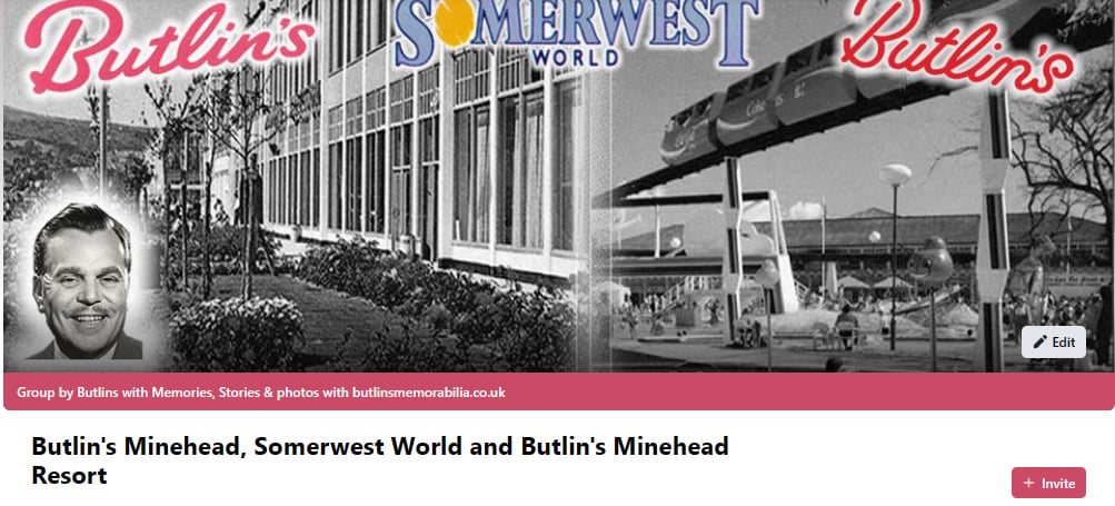 Butlin's Minehead Group on Facebook