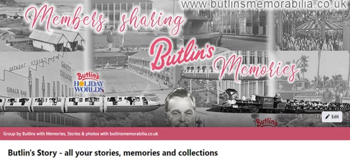 Butlin's Story Group on Facebook