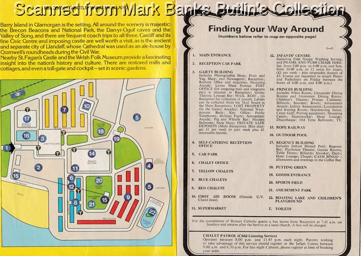 1979 Butlins Barry Island Entertainment Guide