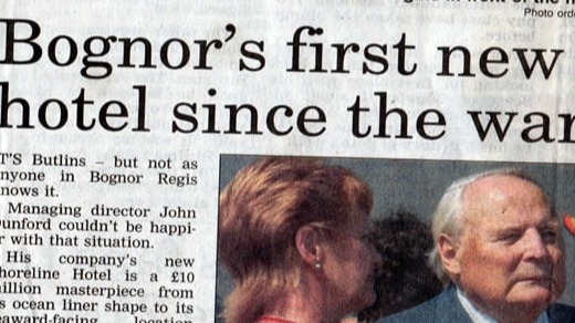 Butlins Bognor Regis Newspaper Articles