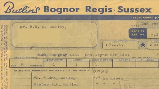Bognor Bognor Regis Receipts 