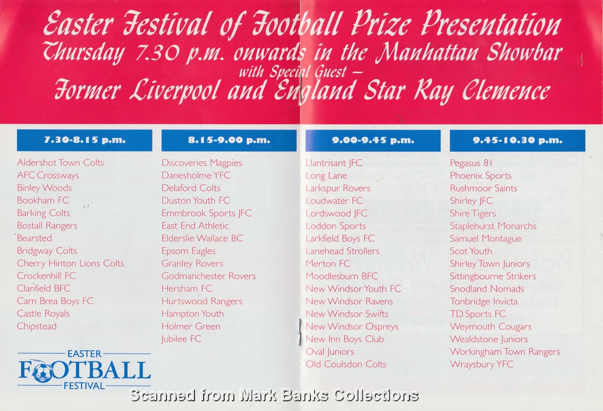 1997 Football Festival Entertainment Guide