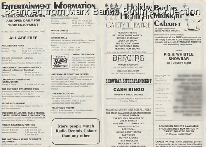 1982 Entertainment Guide