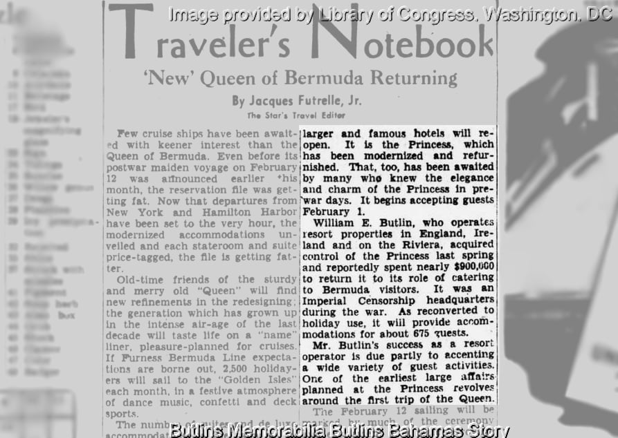 Evening Start - November 21 1948 - Butlins Memorabilia Butlins Bahamas Story