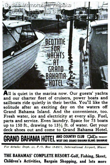 Jack Tars Grand Bahama Adverts