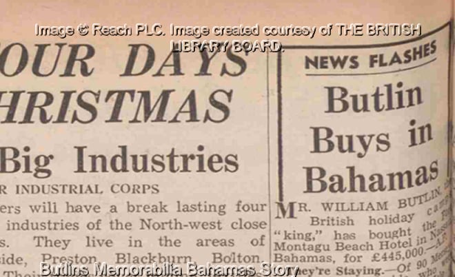 Manchester Evening News - Thursday 11 December 1947 - Butlins Memorabilia Bahamas Story