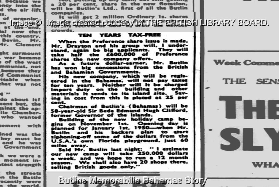 Skegness News - Wednesday 20 October 1948 - Butlins Memorabilia website - Butlins Bahamas Story
